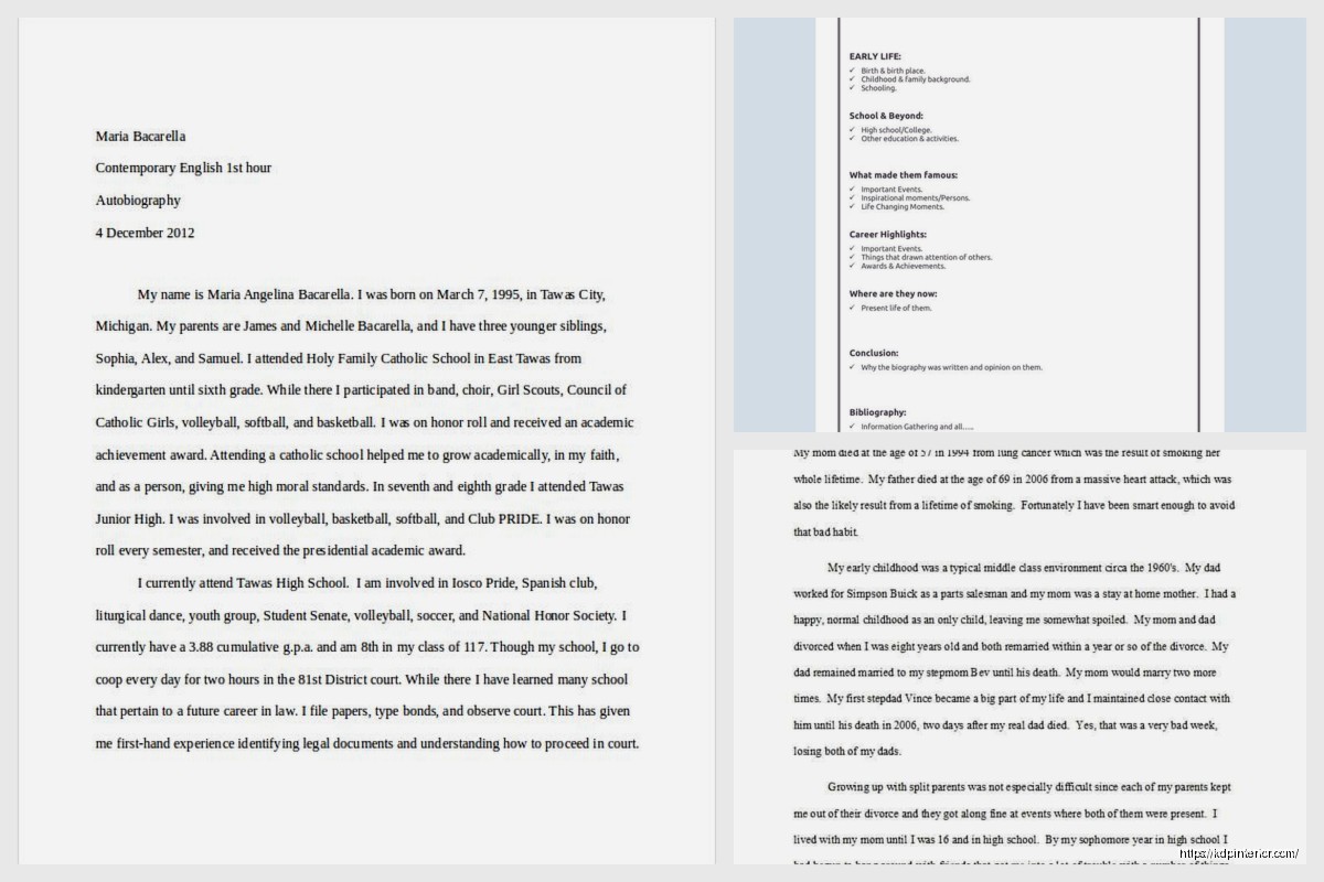 Auto Biography Format: Self-Written Life Story Guide