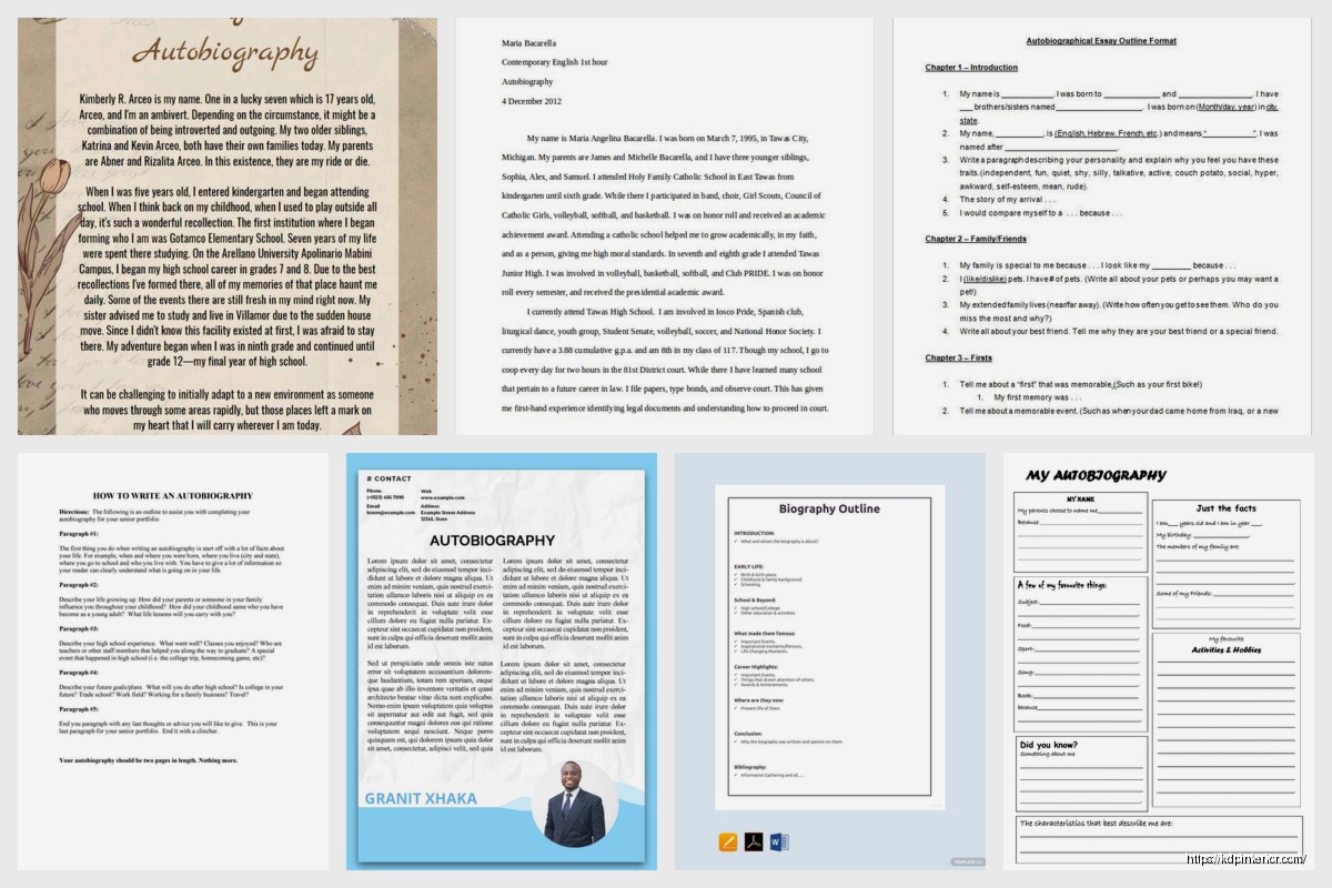 Auto Biography Format: Self-Written Life Story Guide