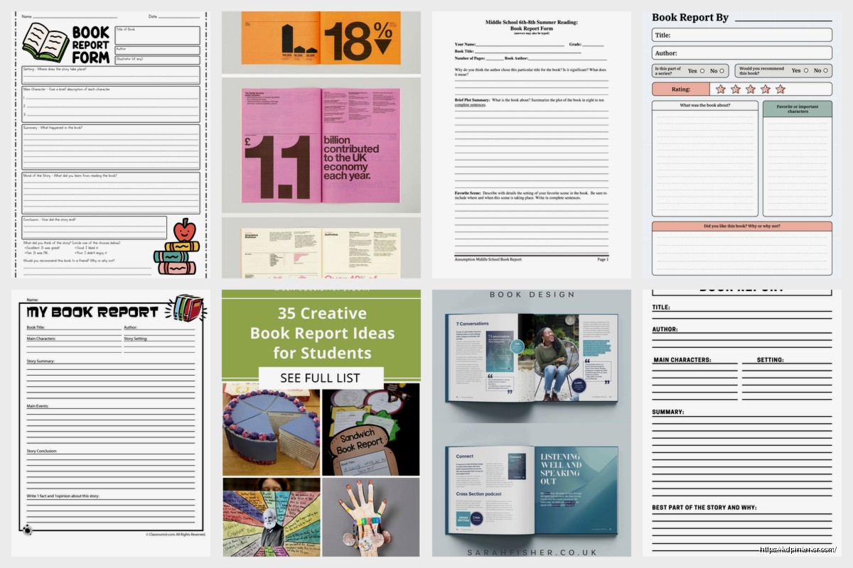 Book Report Layout: Academic Paper Design