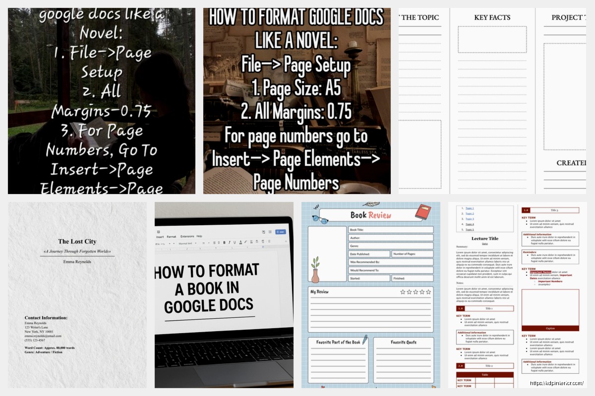 Booklet Format Google Docs: Mini Book Setup