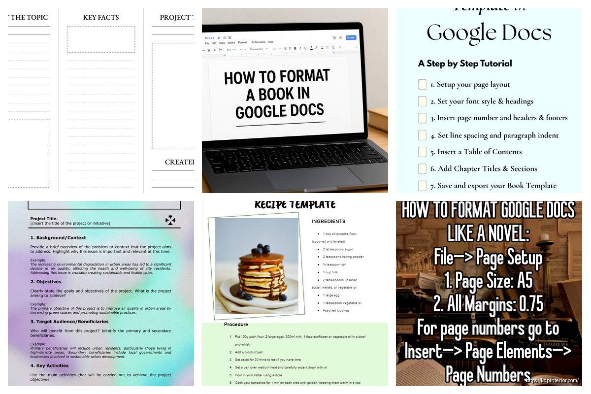 Booklet Format Google Docs: Mini Book Setup