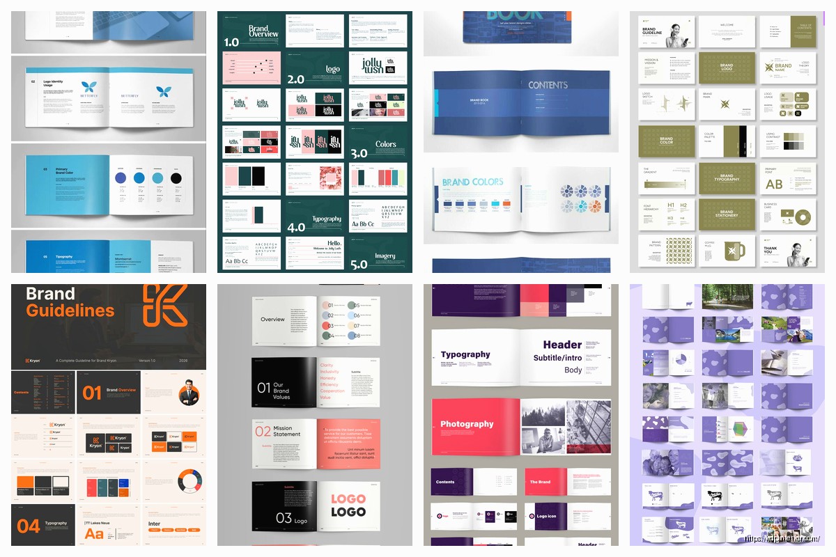 Brand Book Template: Style Guide Design