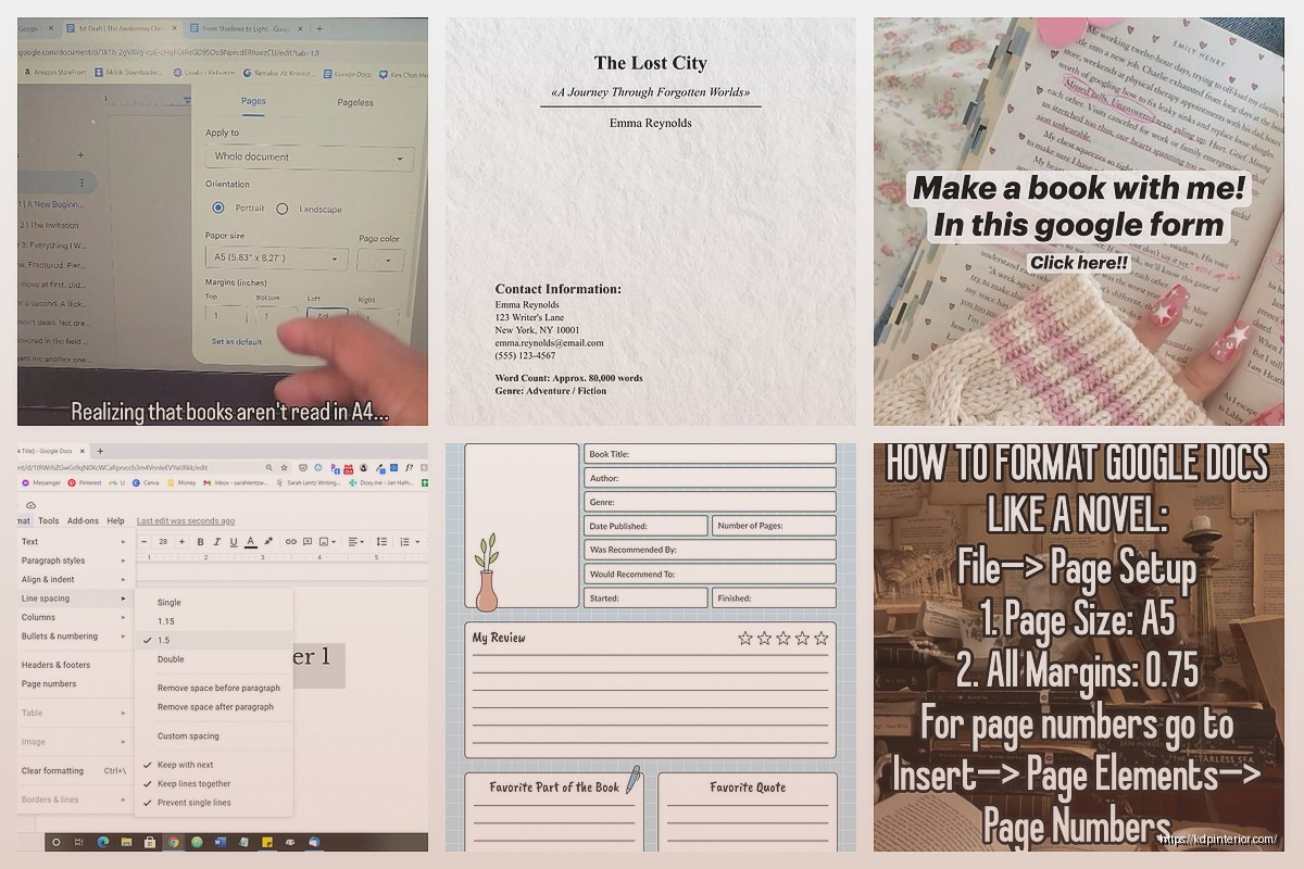 Google Docs Book Layout: Interior Design Guide