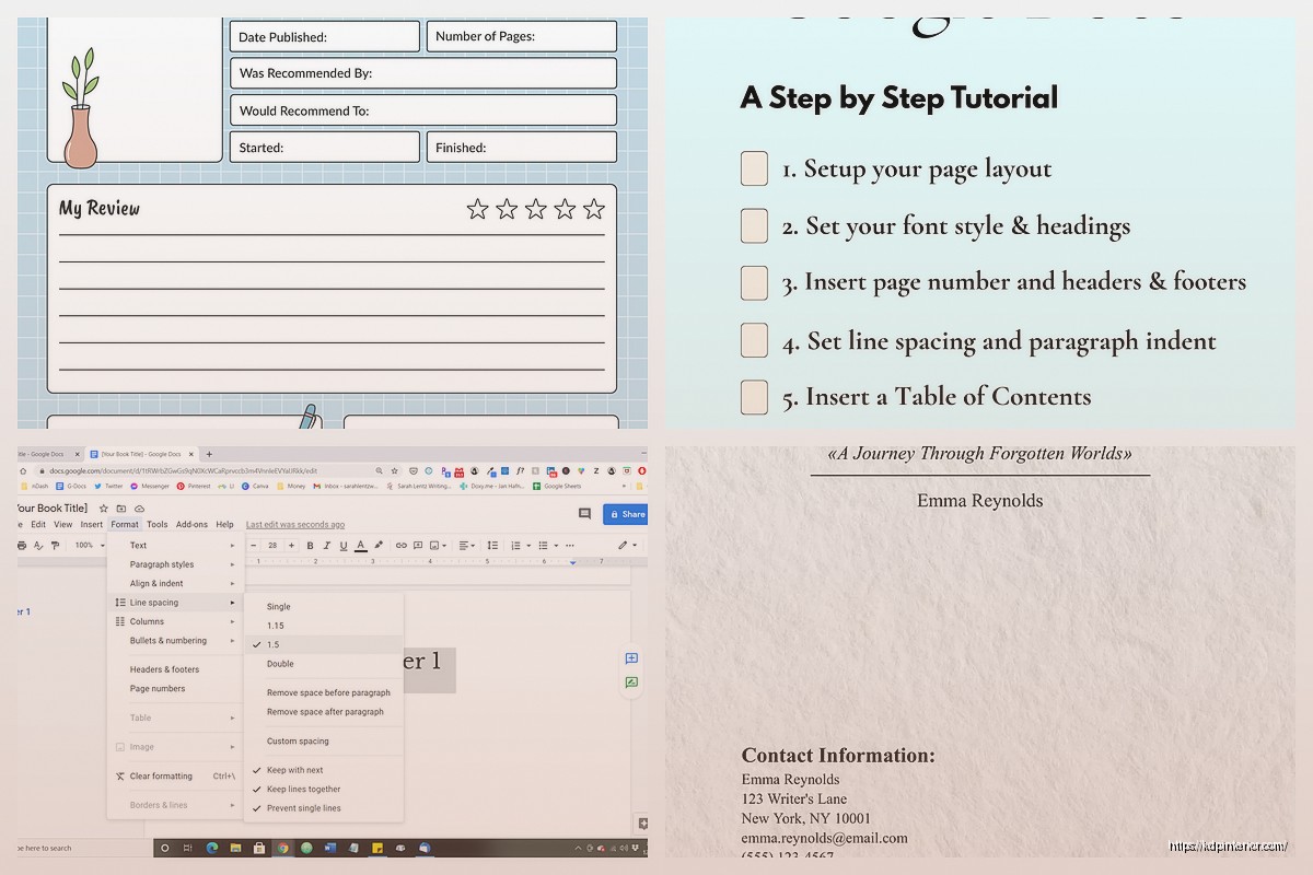 Google Docs Book Layout: Interior Design Guide