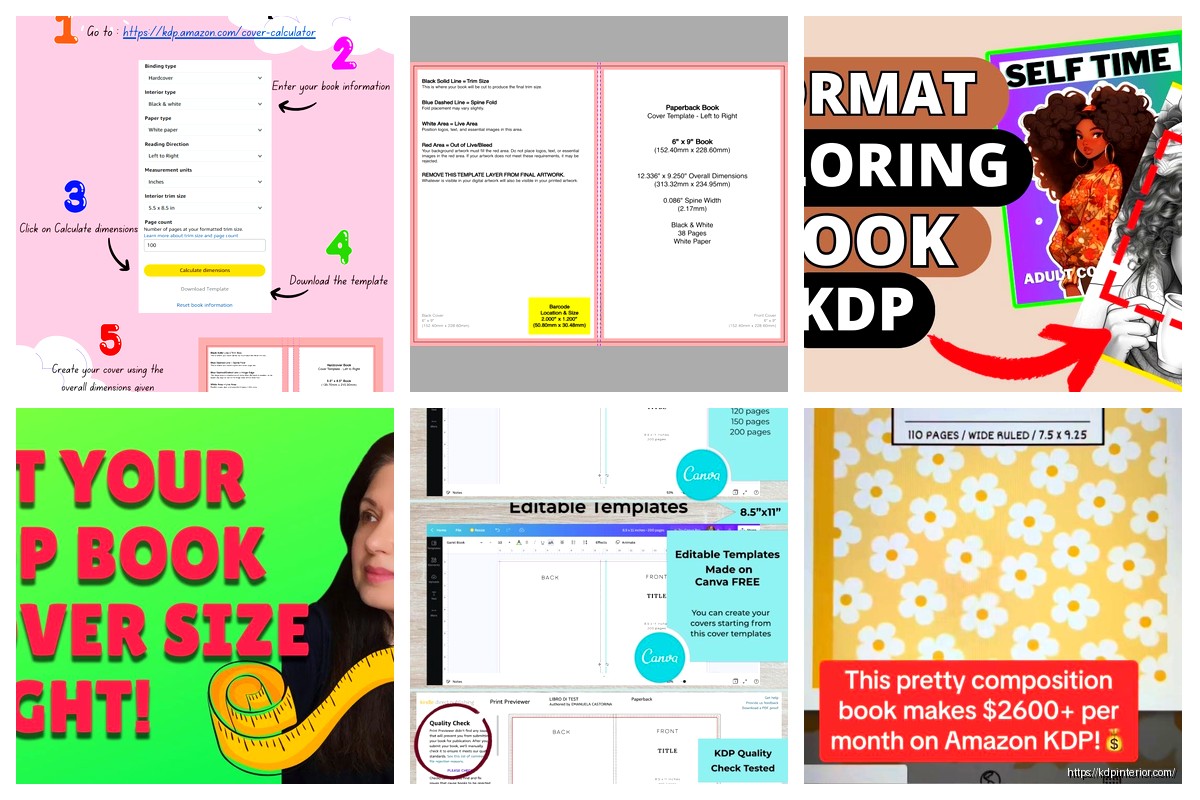 KDP Book Cover Template Calculator: Size Tool