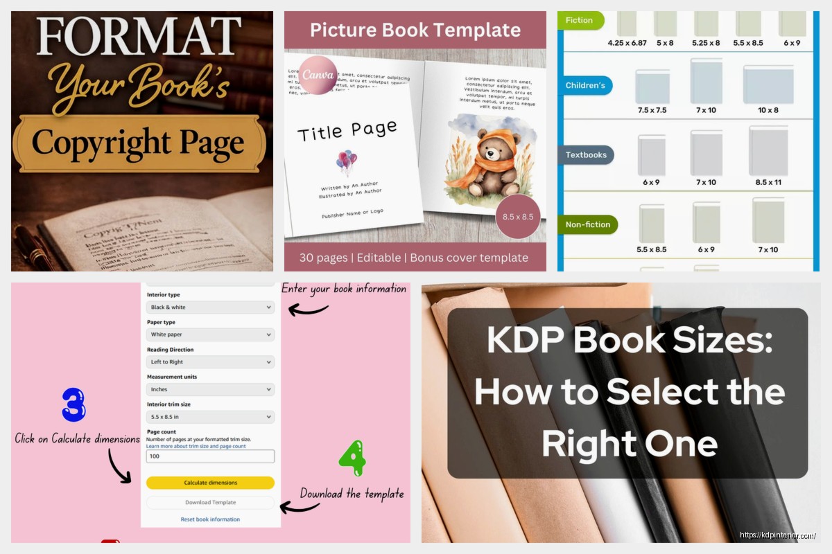 KDP Book Size Template: All Dimensions & Specs