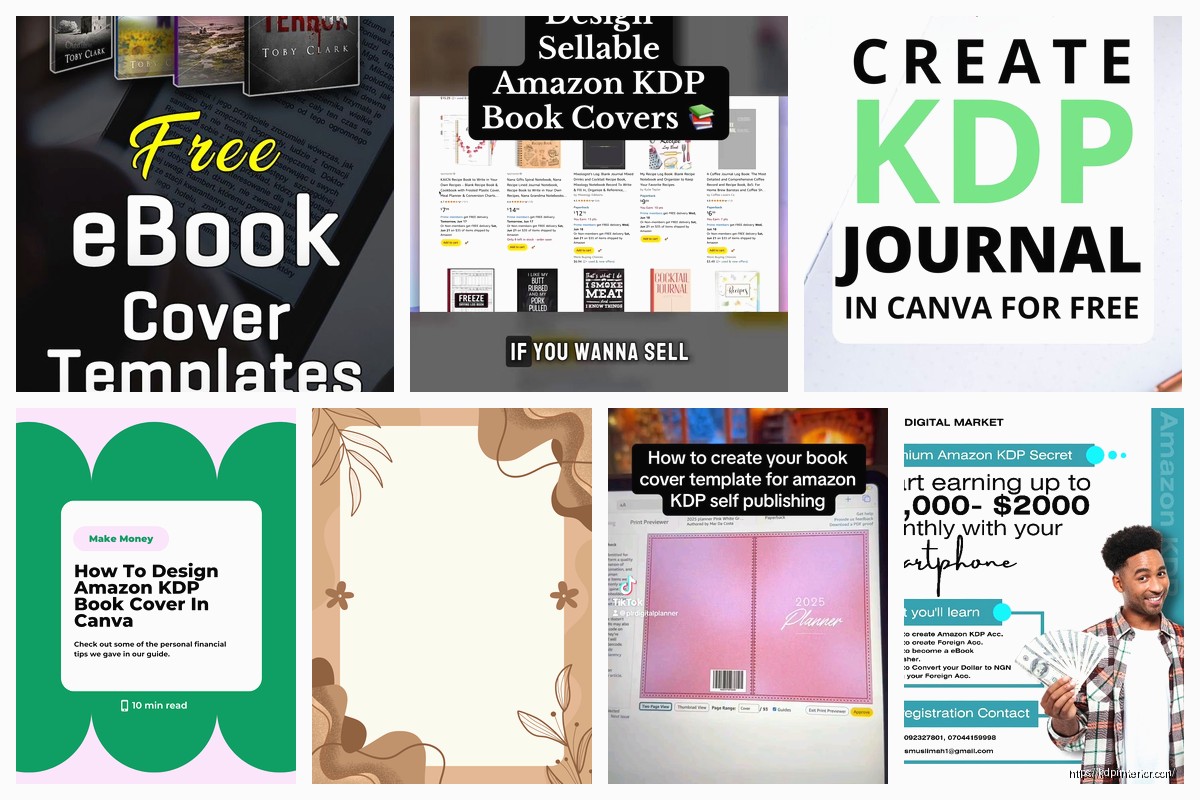 KDP Template Cover: Pre-Made Design Options