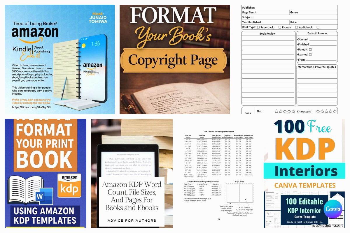 KDP Template for Paperback: Interior Formatting