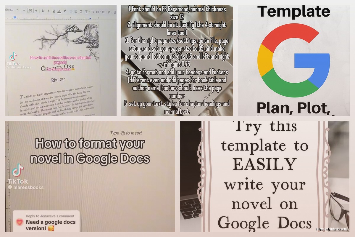 Novel Format Google Docs: Fiction Writing Setup