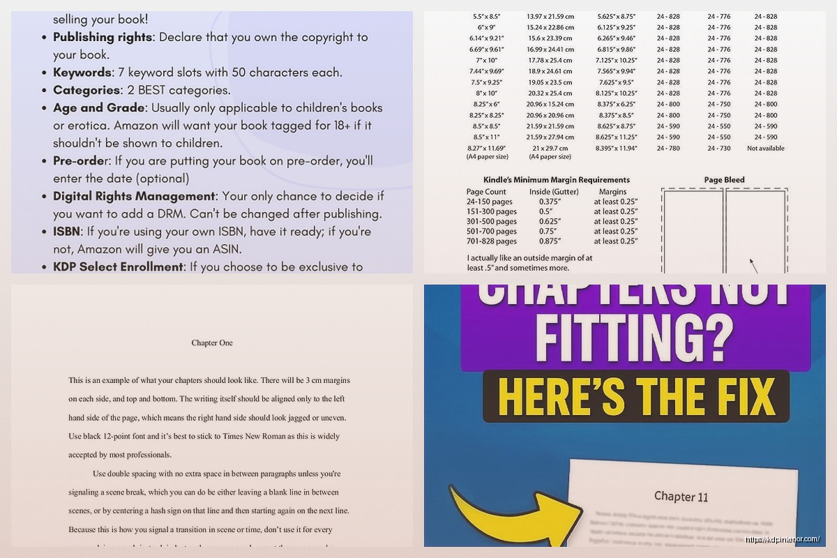 Paperback Manuscript Templates KDP: Multi-Format Pack