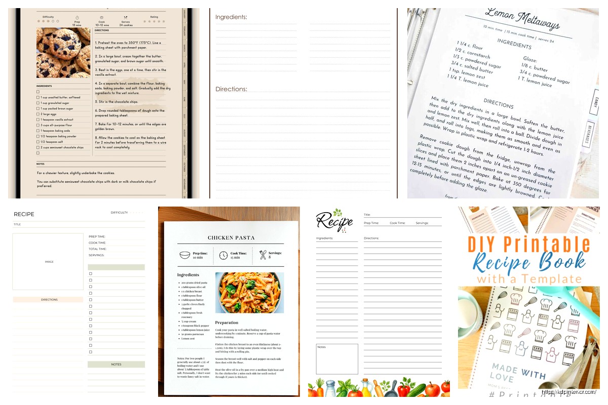 Recipe Book Template: Food Publishing Layout
