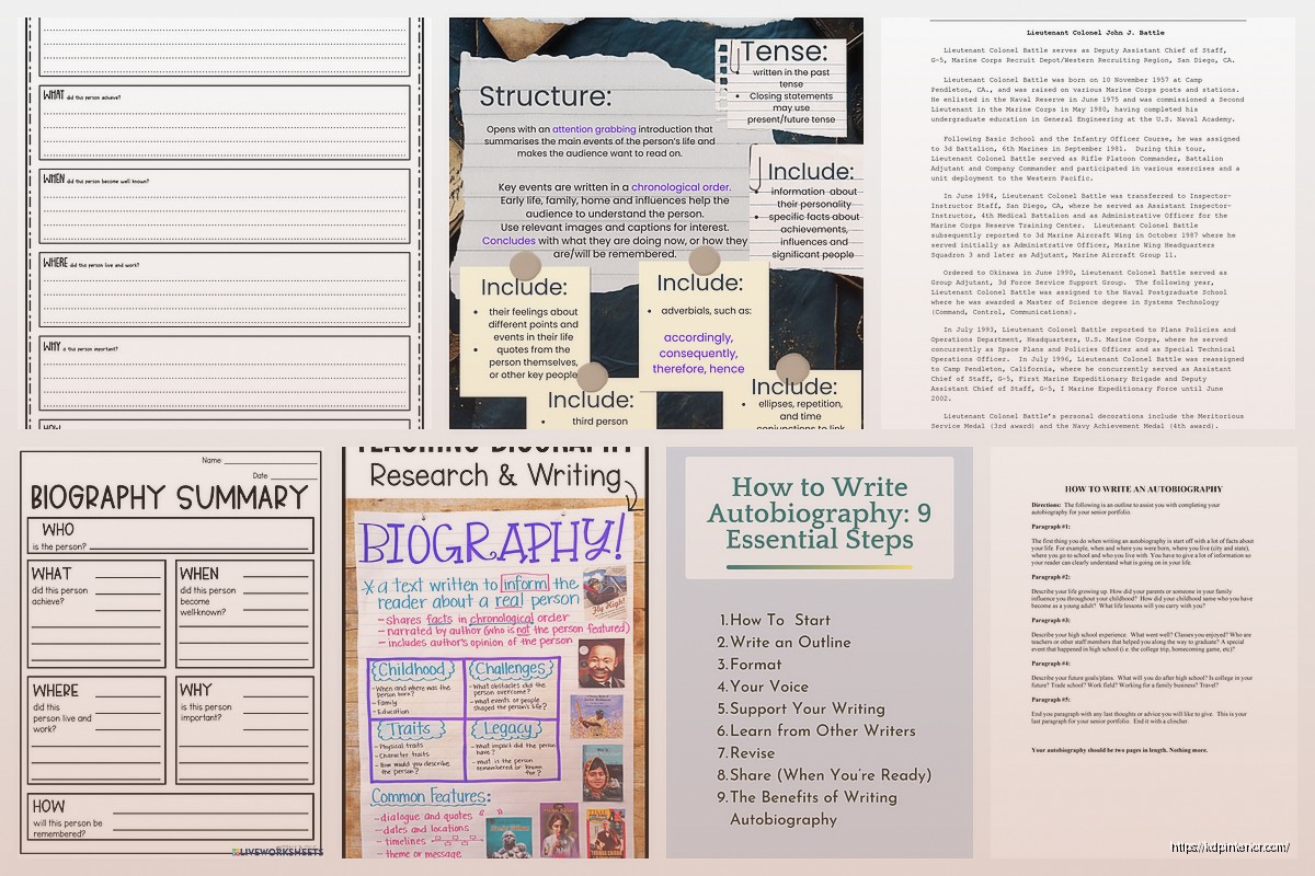 Writing a Biography Example: Life Story Sample