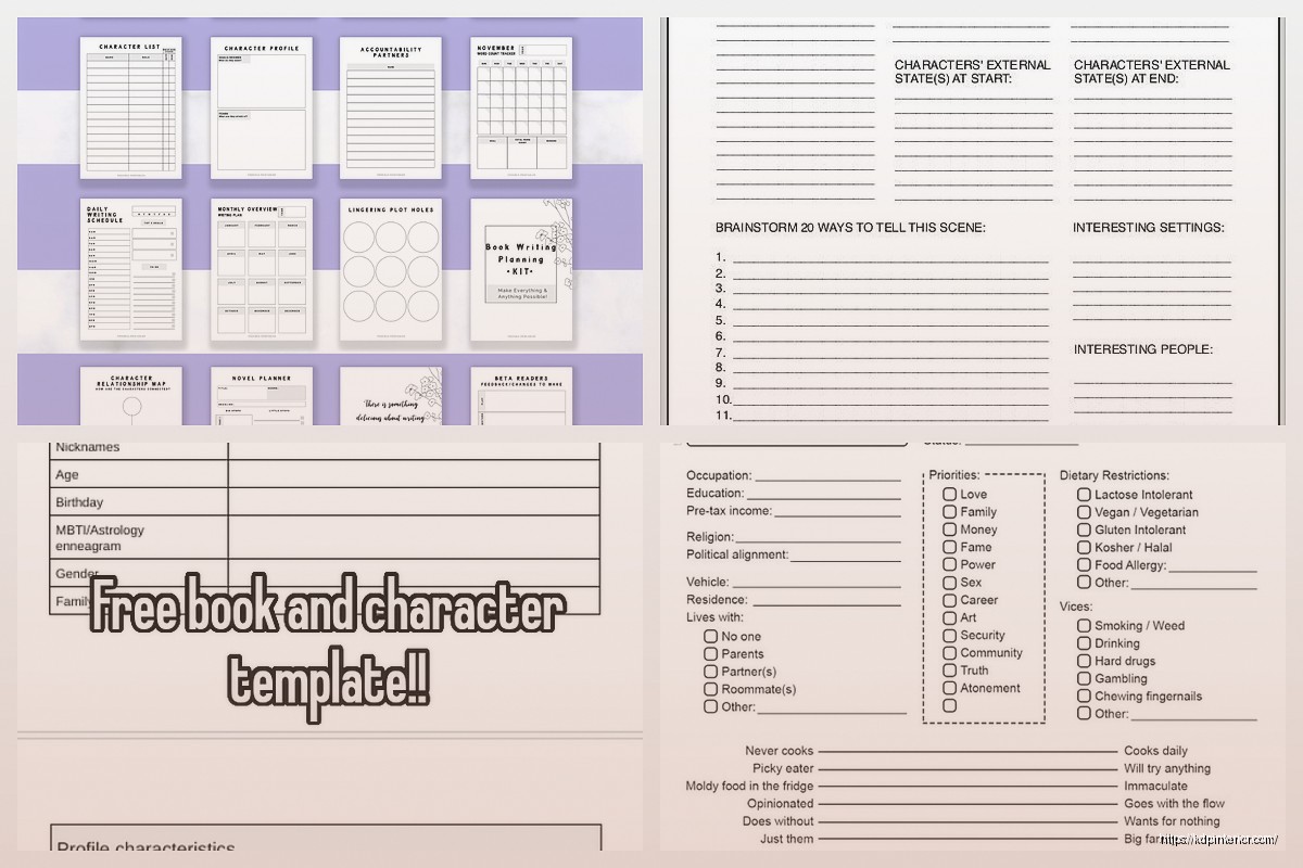 Writing a Book Template: Story Structure Frameworks
