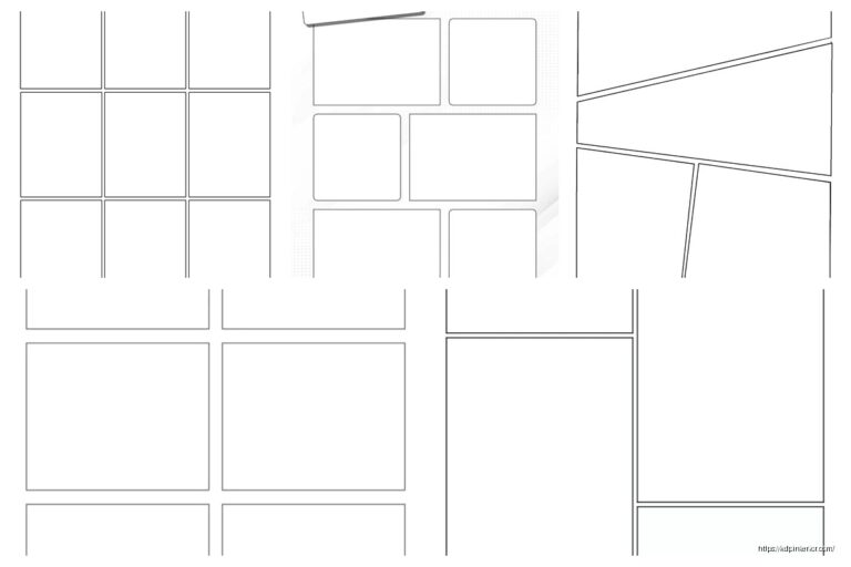 4 Panel Comic Strip Template: Sequential Art Layout KDP Interior