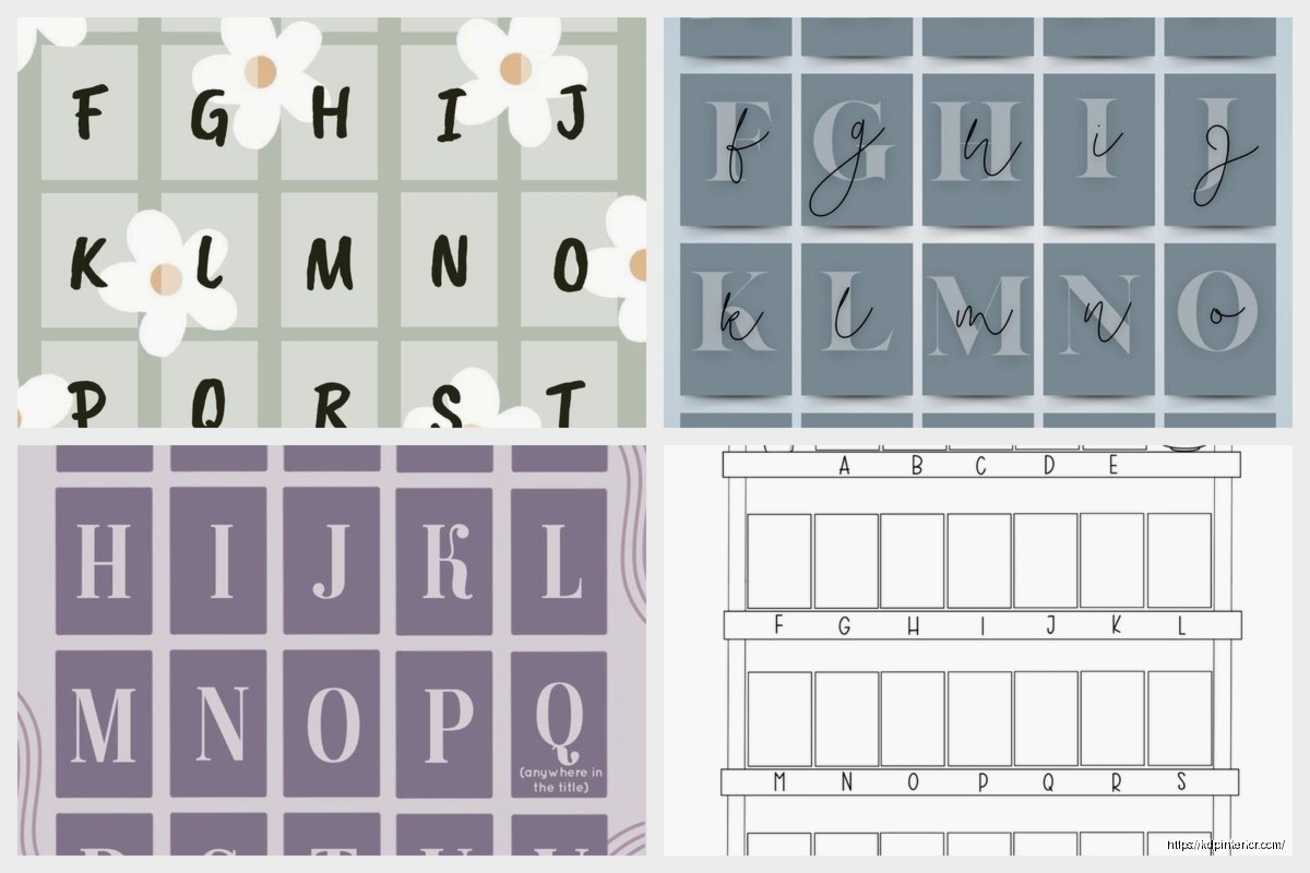 A to Z Book Challenge Template: Alphabet Reading Challenge