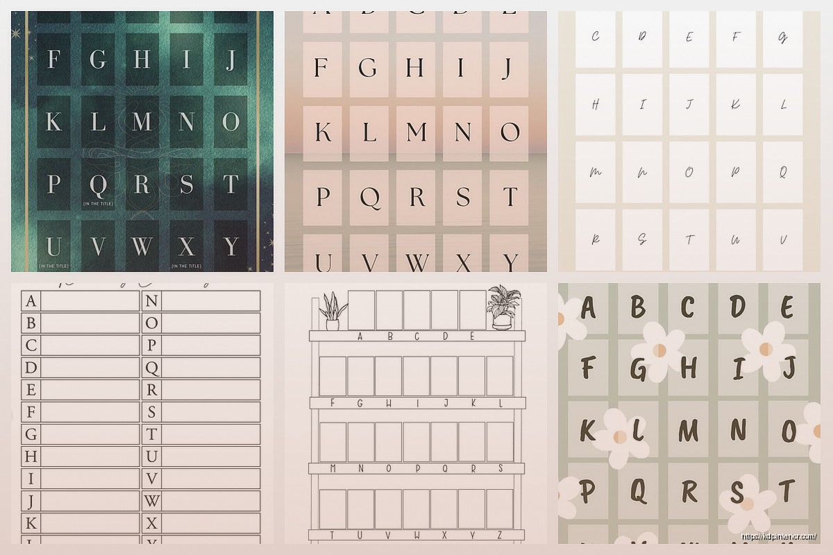 A to Z Book Challenge Template: Alphabet Reading Challenge