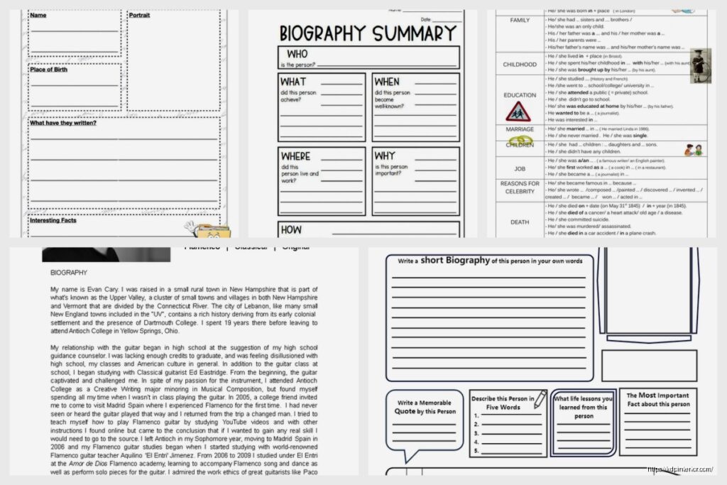 Author Biography Template: Professional Bio Format KDP Interior