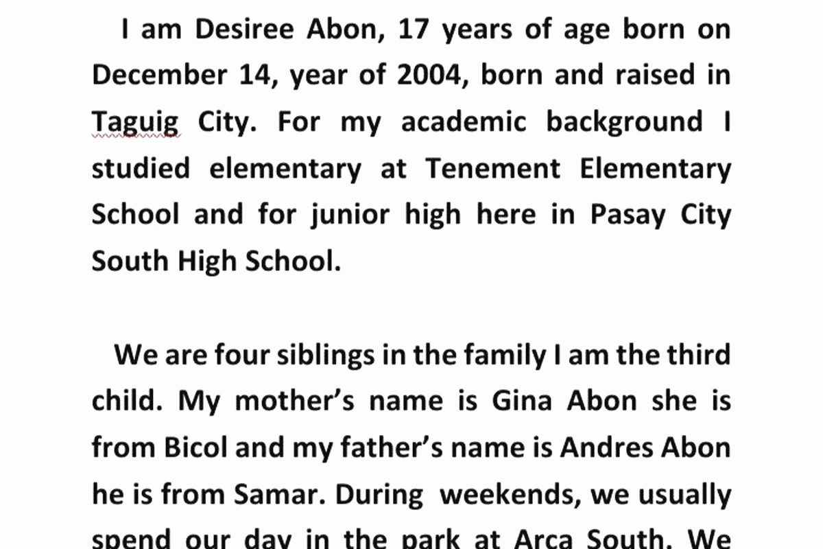 Autobiography Template Word: Microsoft Memoir Format