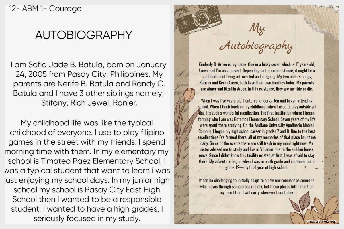 Autobiography Template Word: Microsoft Memoir Format