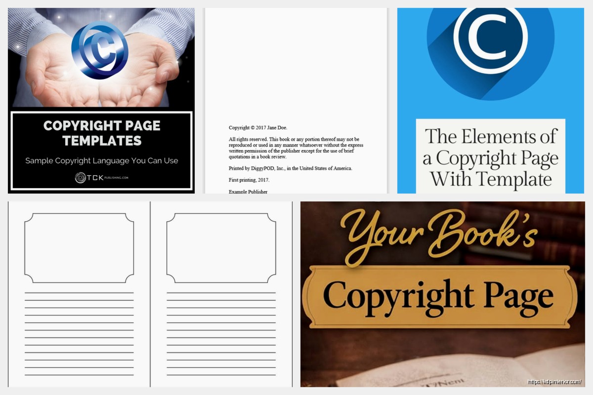 Book Copyright Page Template: Legal Page Examples