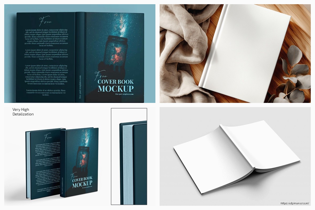 Book Cover Mockup: 3D Visualization Templates