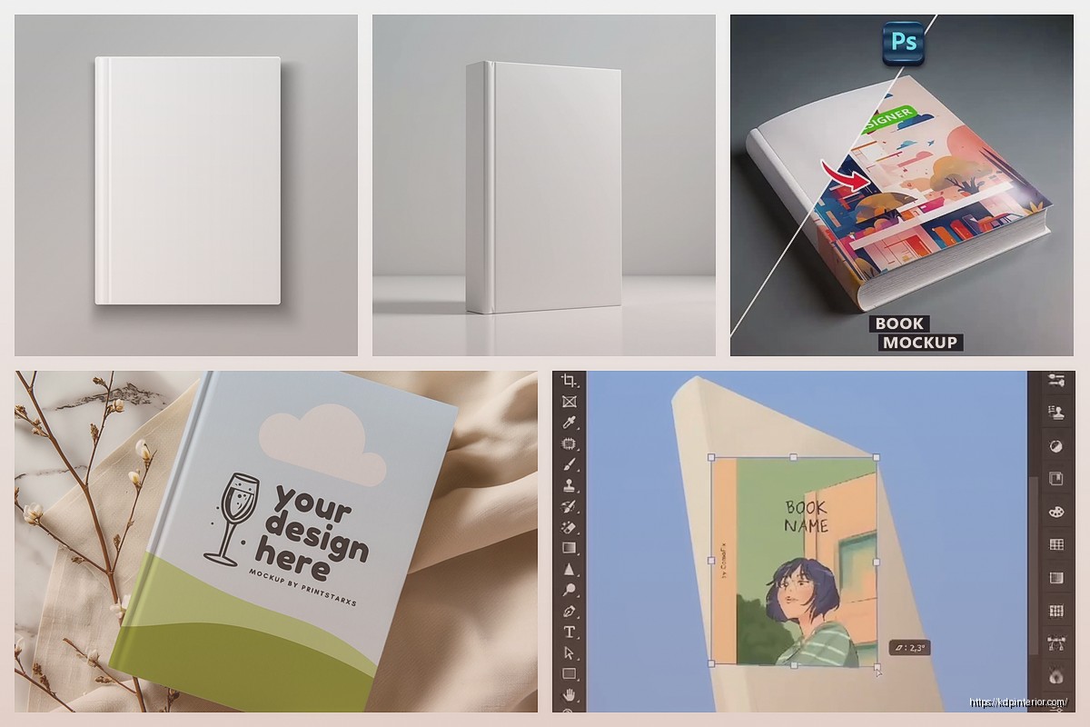 Book Cover Mockup: 3D Visualization Templates