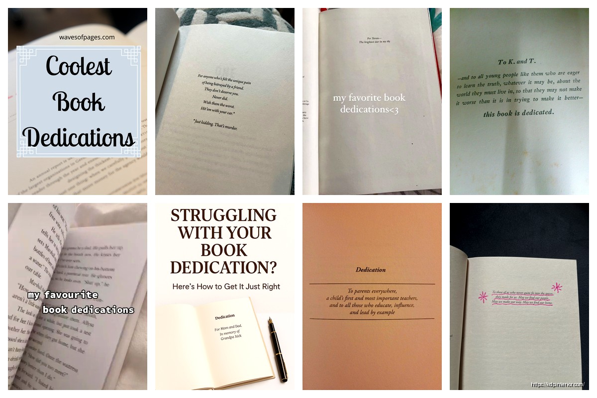 Book Dedication Examples: Front Matter Samples