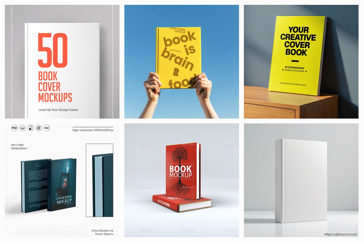 Book Hardcover Mockup: Premium Format Visuals