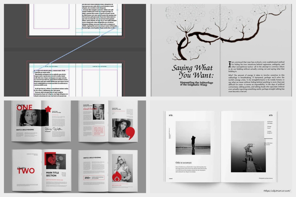 Book Layout Template: Interior Design Grids