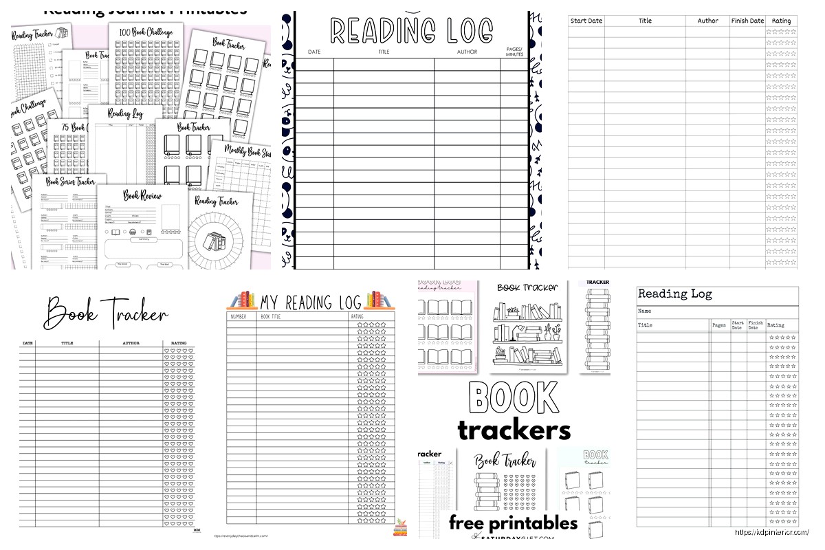 Book Log Template: Reading Tracker Format KDP Interior