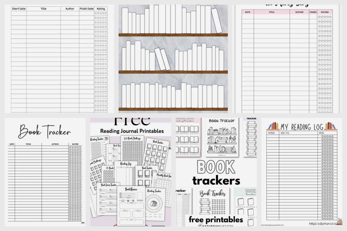 Book Log Template: Reading Tracker Format