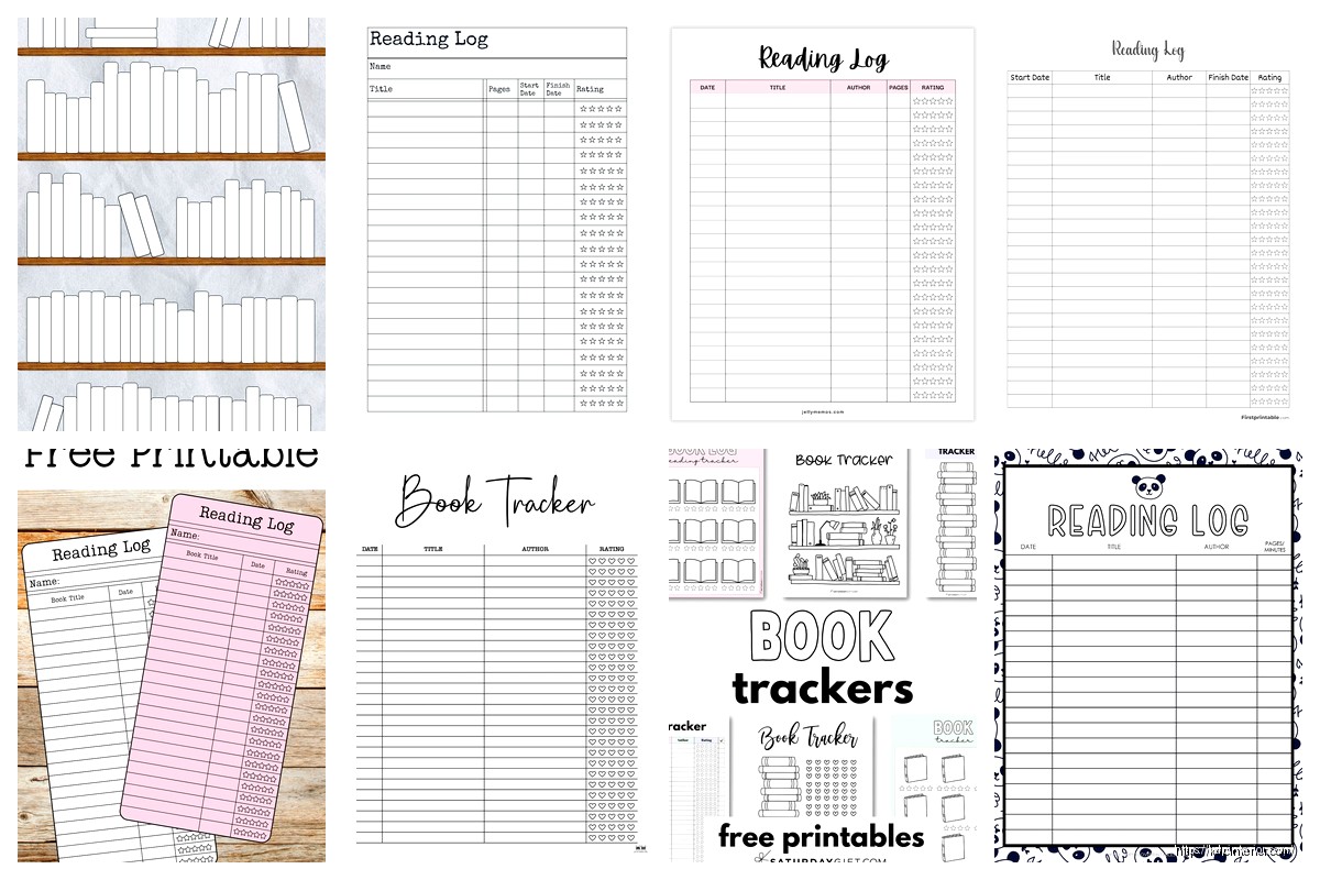 Book Log Template: Reading Tracker Format