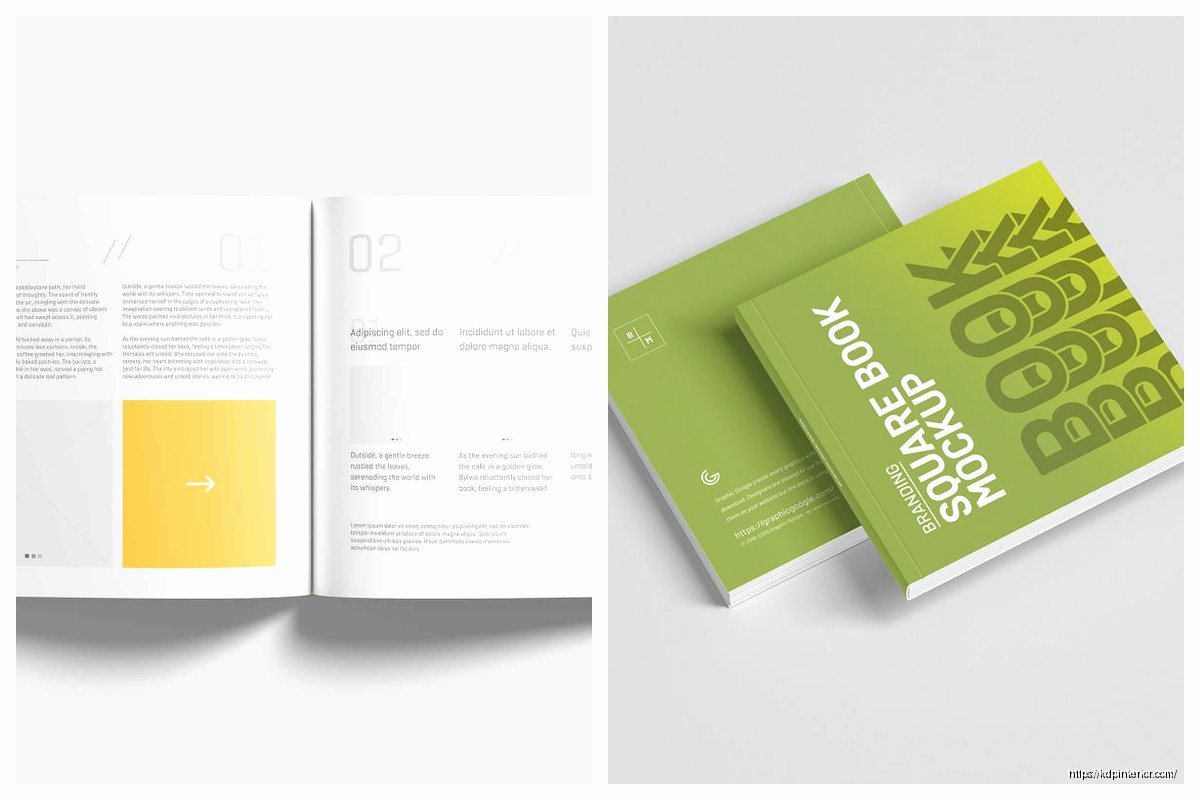 Book Mockup Square: Alternative Format Visuals