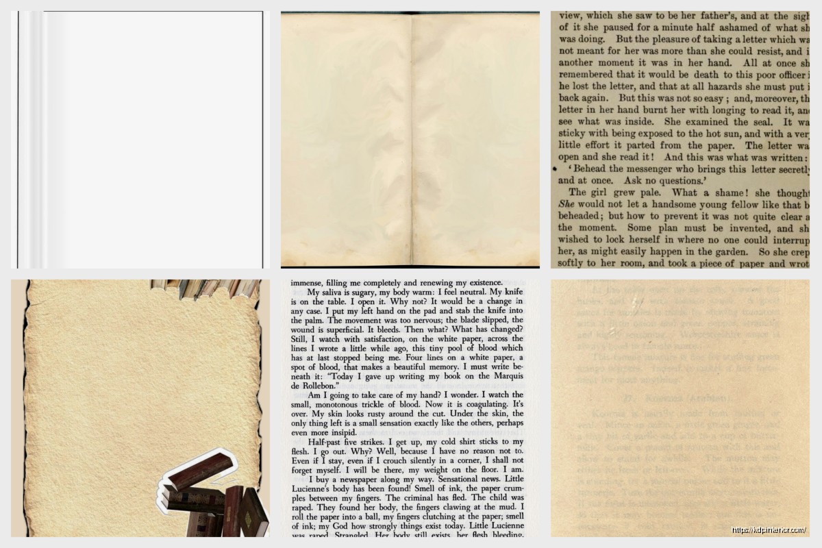 Book Page Template: Interior Layout Design