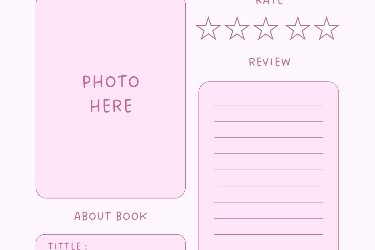 Book Rating Template: Review Scoring System