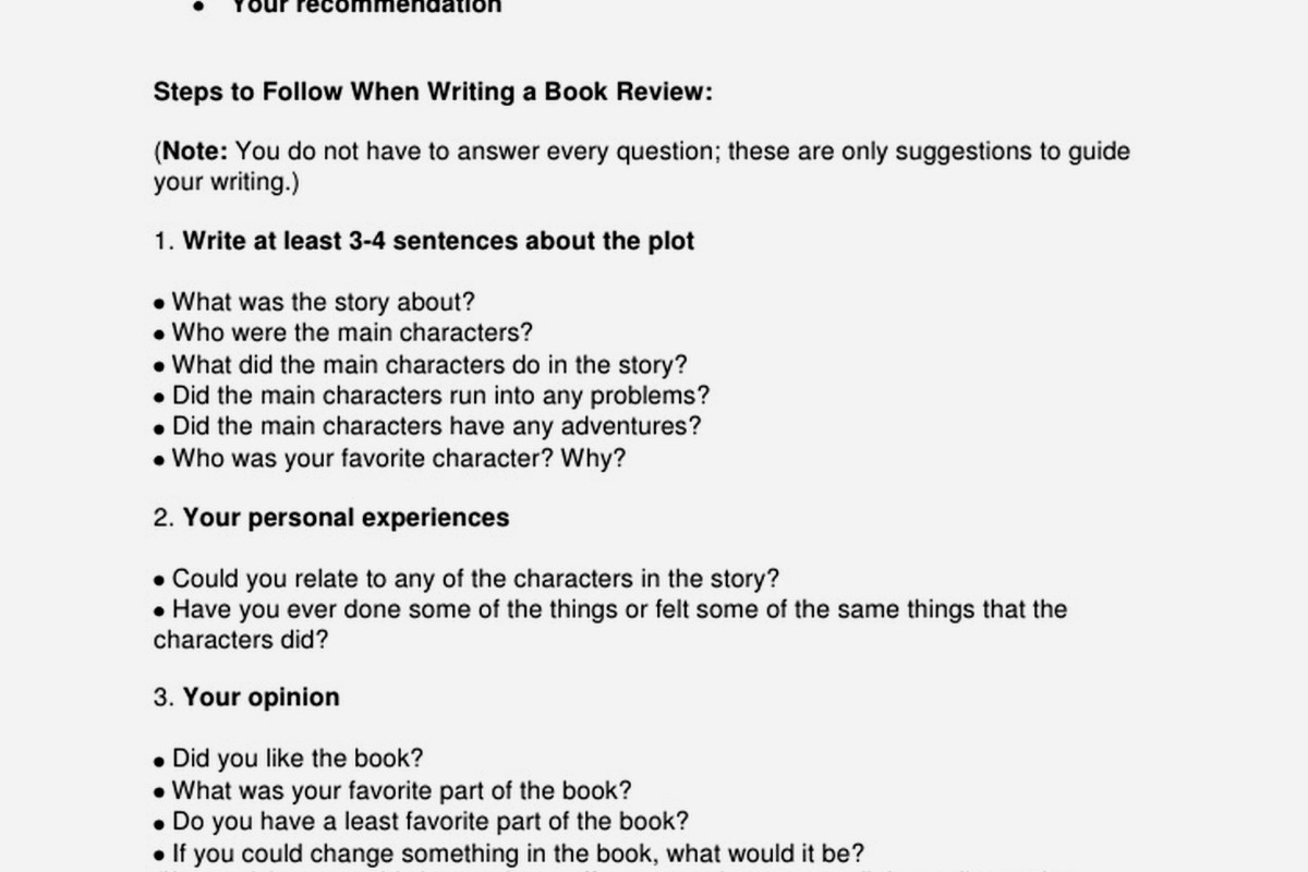 Book Review Format Example: Critical Analysis Sample