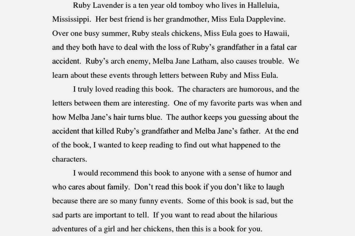 Book Review Format Example: Critical Analysis Sample