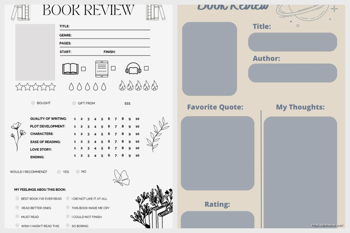 Book Review Template: Reader Engagement Format