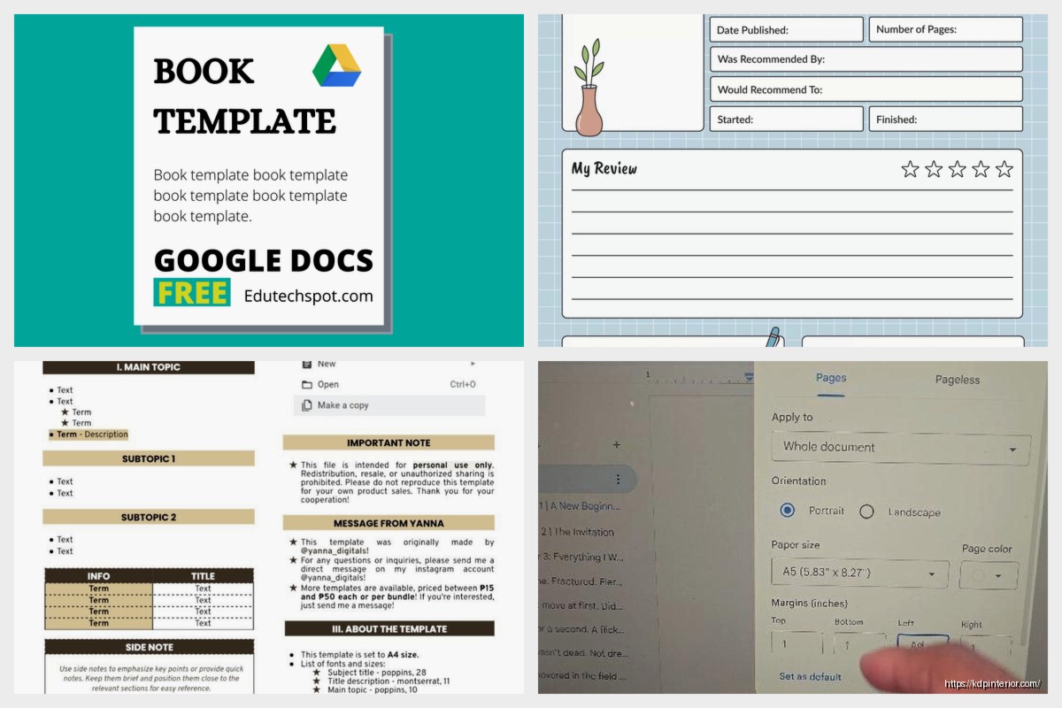 Book Template for Google Docs: Cloud Publishing