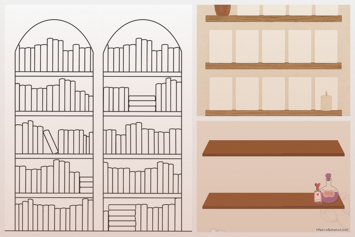 Bookshelf Template: Reading Organization Tool