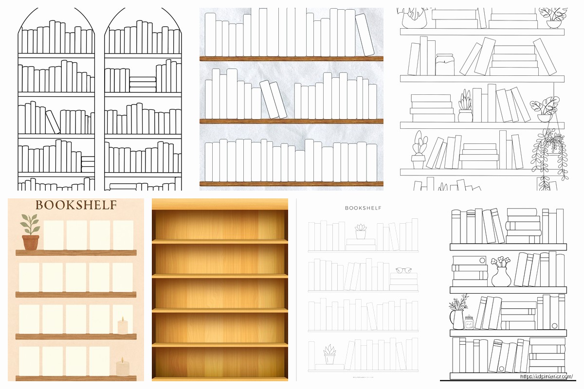 Bookshelf Template: Reading Organization Tool