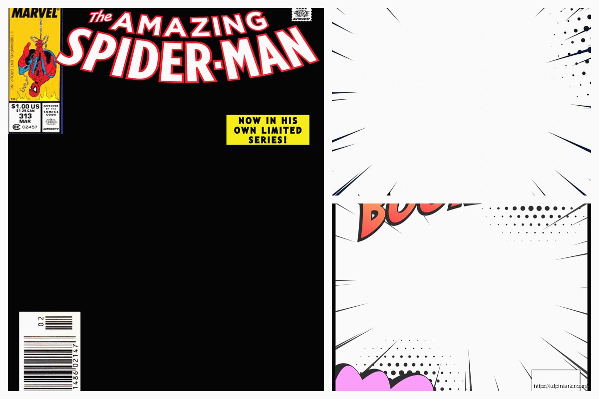 Comic Book Cover Template: Graphic Novel Design
