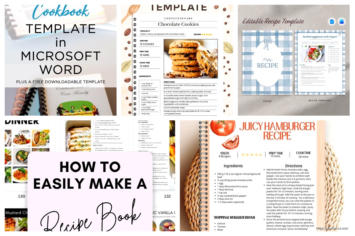 Family Cookbook Template: Heritage Recipe Books