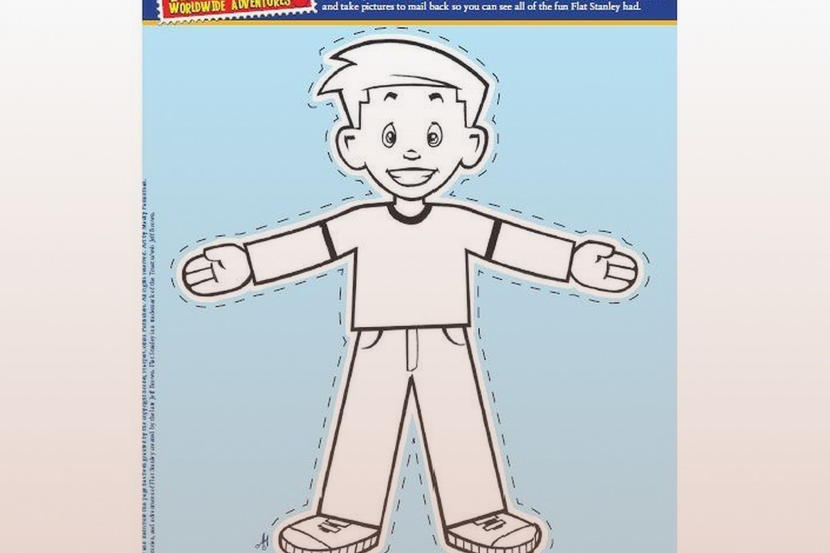 Flat Stanley Printable: Children's Activity Template