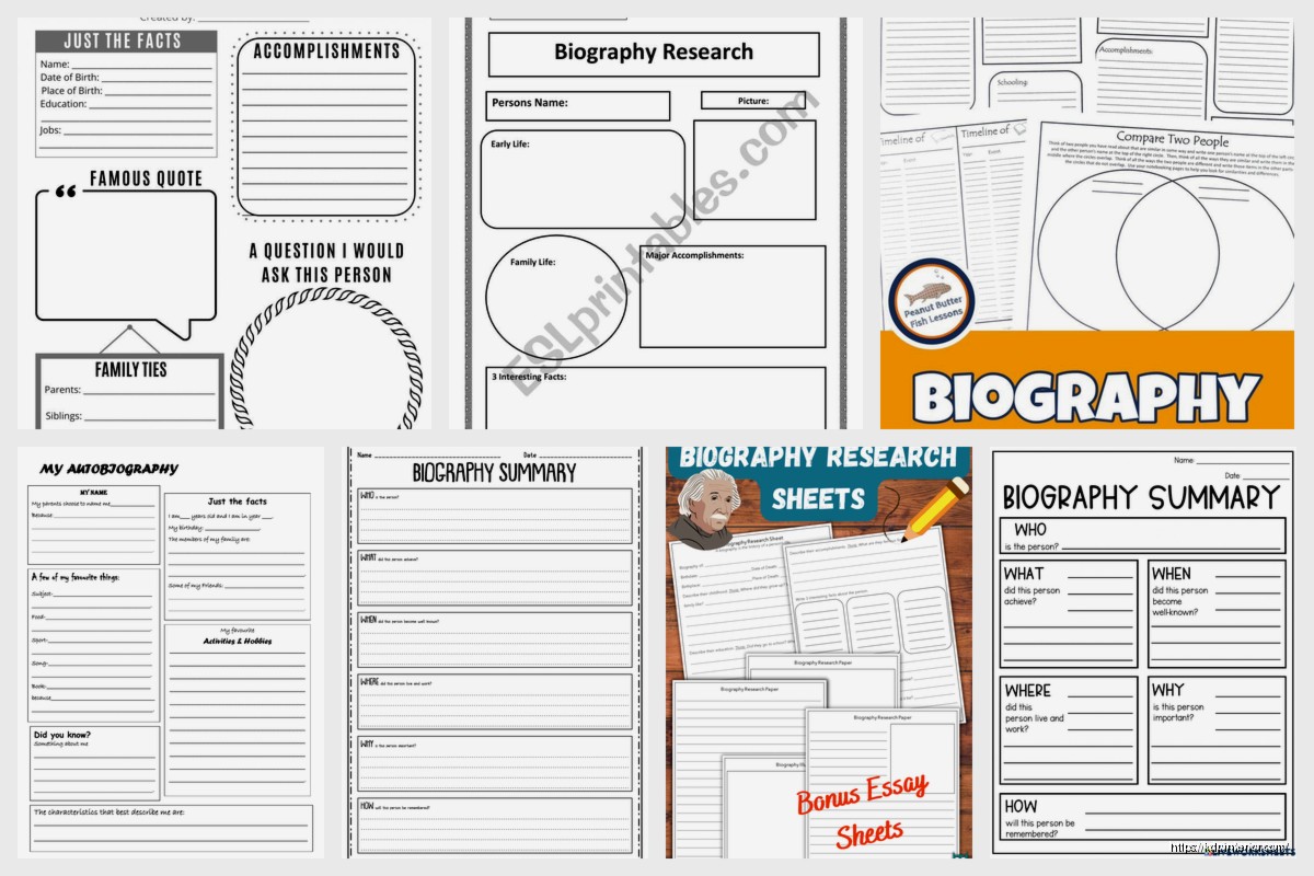 Free Biography Template: Author Bio Downloads