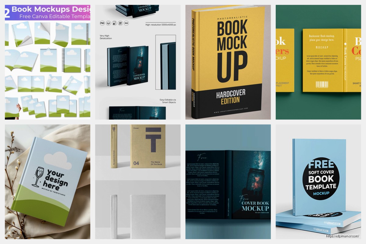 Free Book Cover Mockup: Marketing Visuals