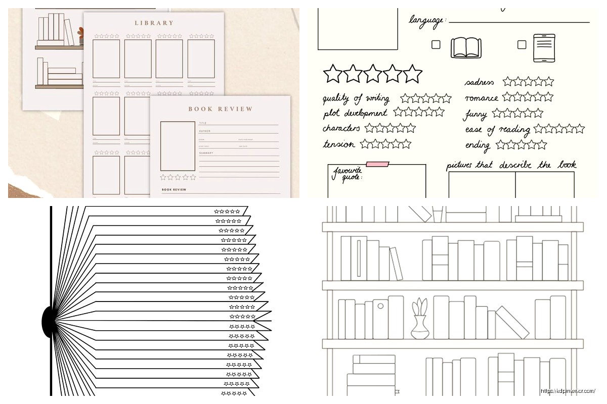 Free Book Journal Template: Reading Tracker Downloads