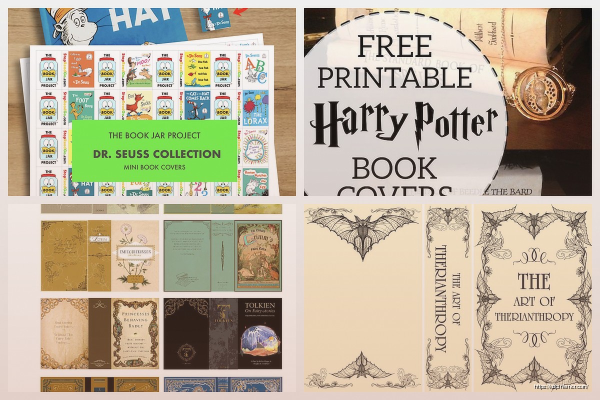 Free Printable Book Covers: DIY Design Downloads