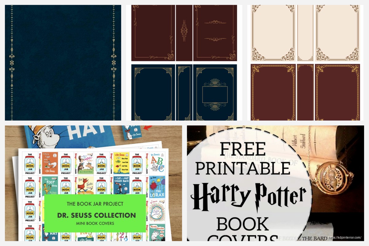 Free Printable Book Covers: DIY Design Downloads