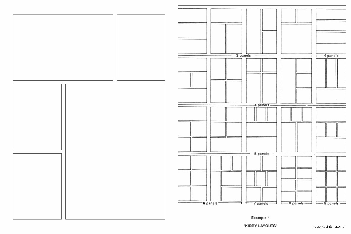 Manga Page Template: Japanese Comic Layout